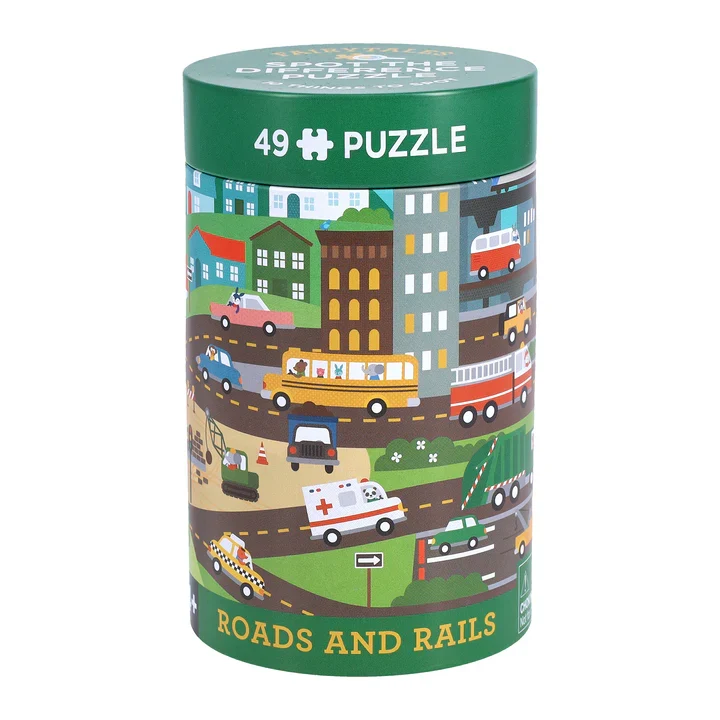 Spot the Difference - Roads and Rails (49pcs)
