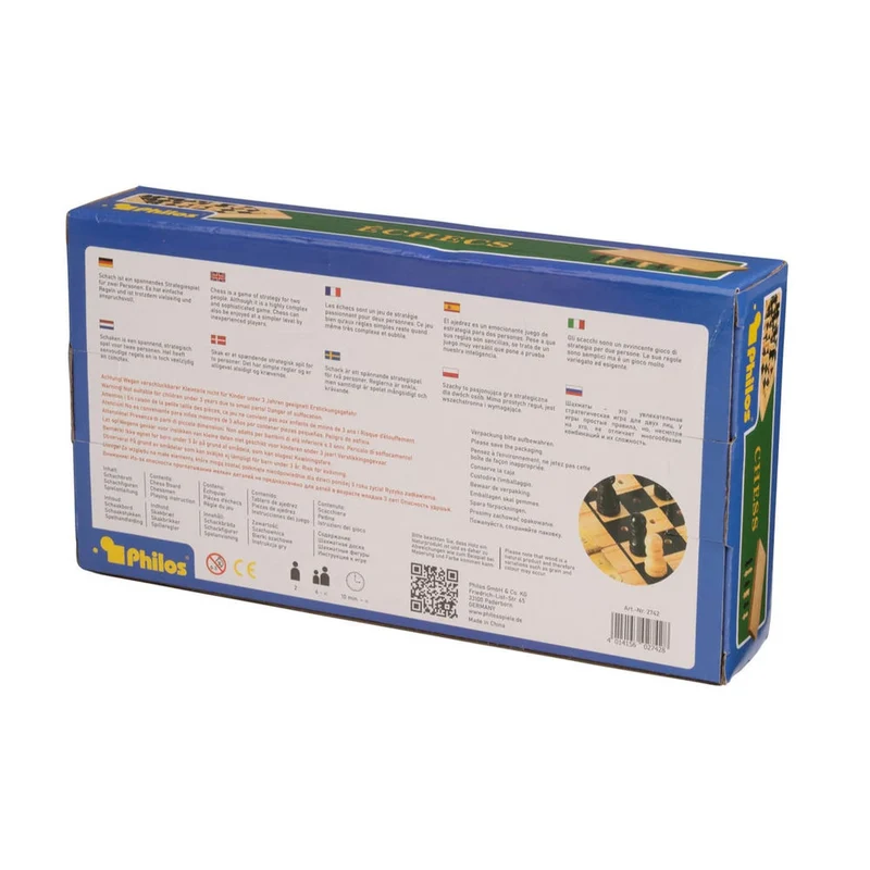 Philos Schach - Mini-Steckspiel - Feld 19 mm - klappbar