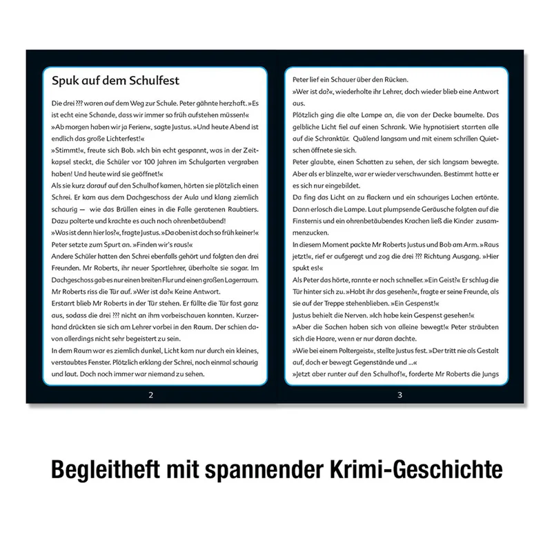 Krimi Puzzle: Die drei ??? Kids - Spuk auf dem Schulfest
