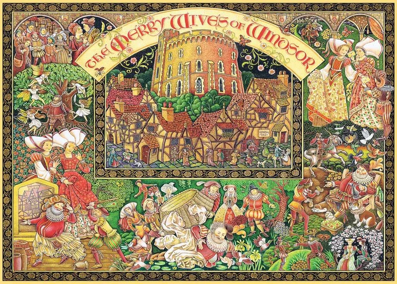 PFG Ravensburger Windsor Wives, Peter Church (1000pcs) (Usage/Used - PUZZLES FOR GOOD)