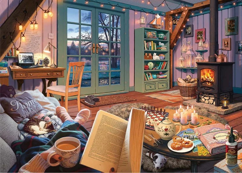 PFG Ravensburger Cozy Retreat (500 Large) (Usage/Used - PUZZLES FOR GOOD)