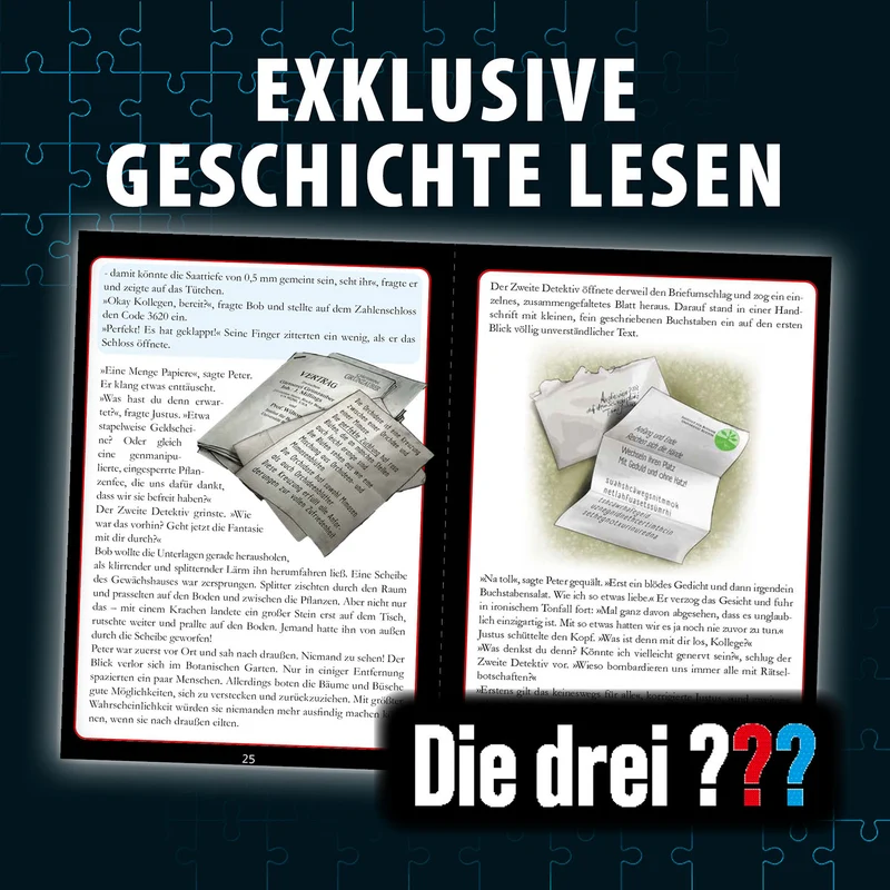 Krimi-Puzzle: Die drei ??? - Die Blüte des Verderbens