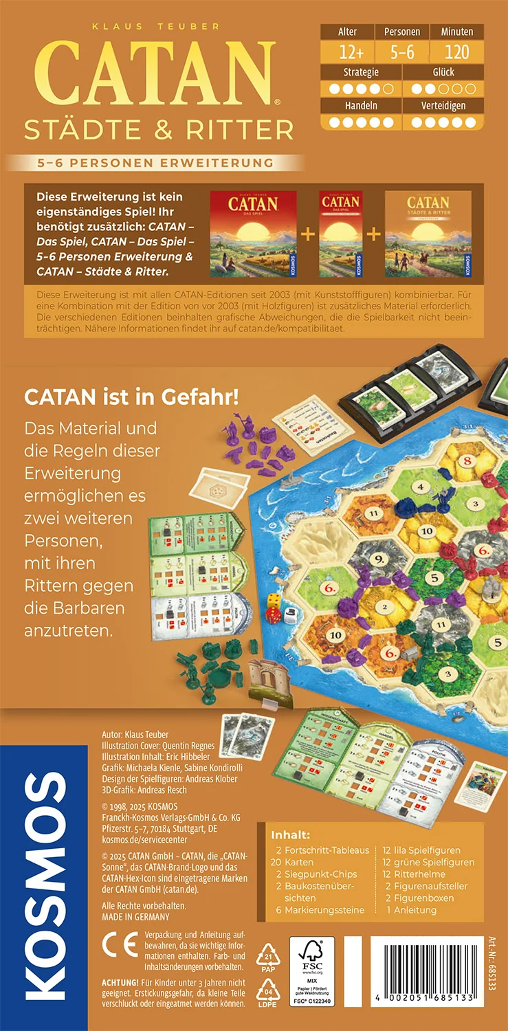 CATAN - Städte & Ritter - 5-6 Personen Erweiterung