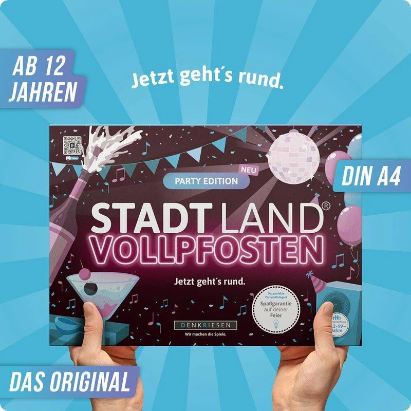 Stadt Land Vollpfosten - Party Edition (DinA4-Format)