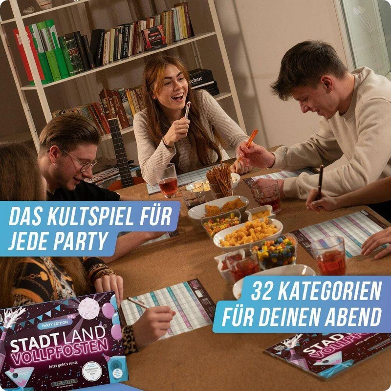 Stadt Land Vollpfosten - Party Edition (DinA4-Format)