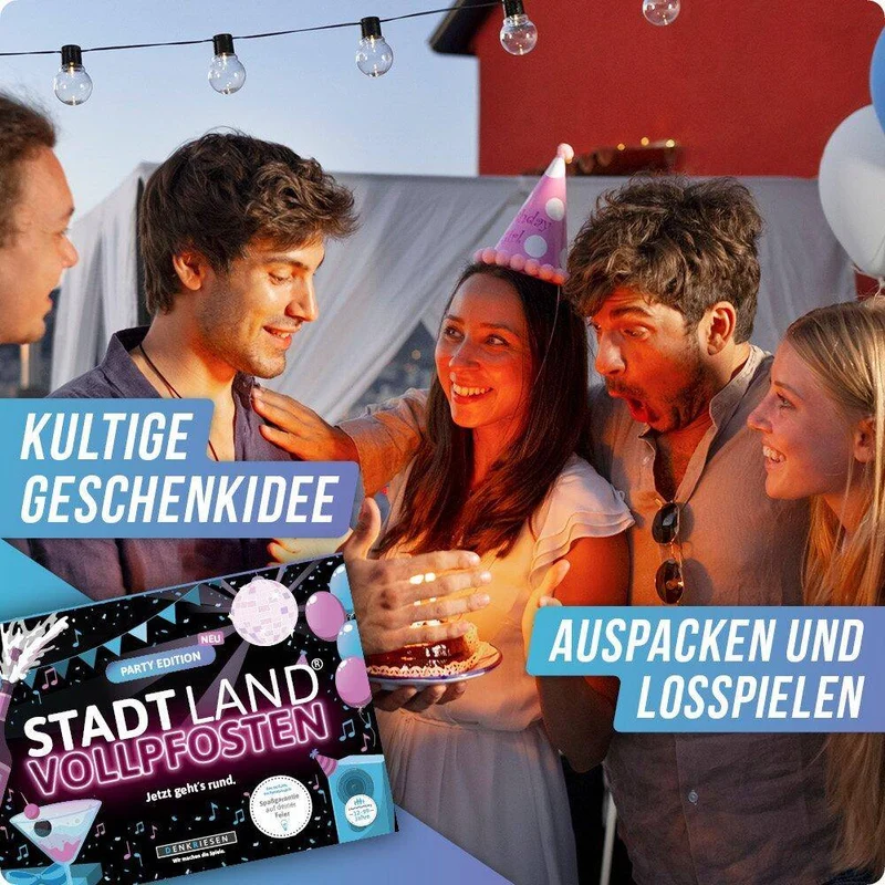 Stadt Land Vollpfosten - Party Edition (DinA4-Format)