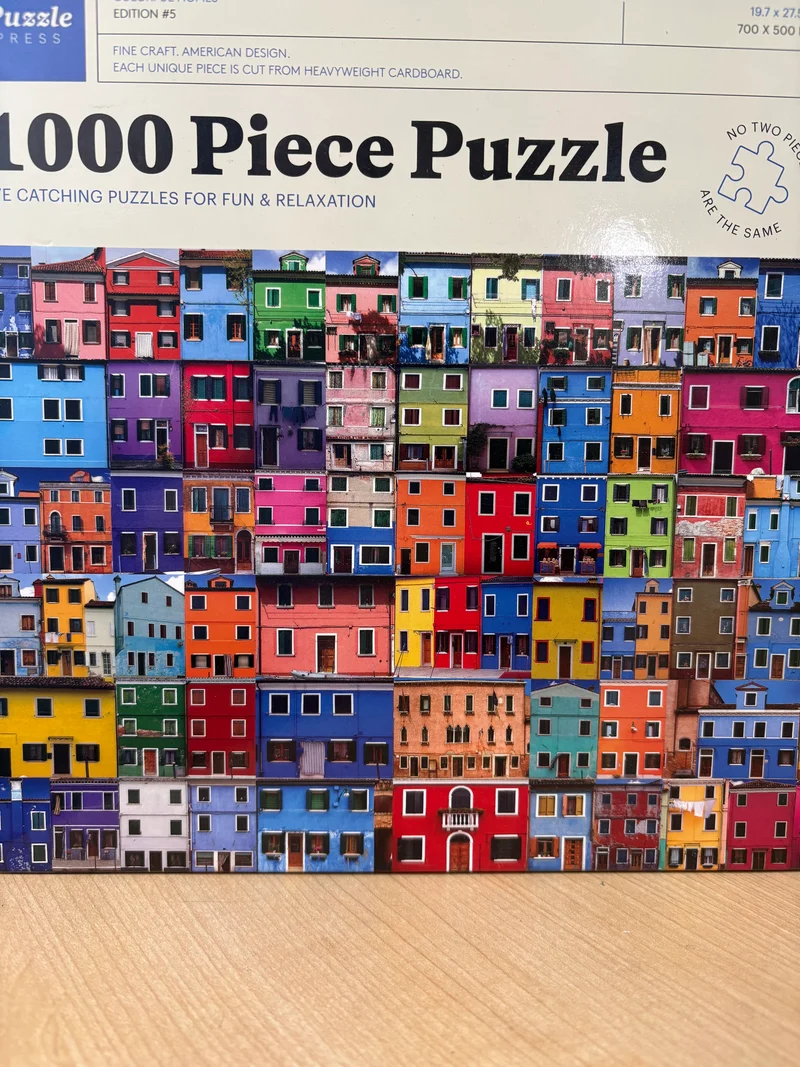 PFG Colorful Homes (1000pcs) (Usage/Used - PUZZLES FOR GOOD)