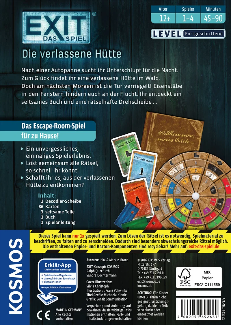 EXIT® - Das Spiel: Die verlassene Hütte
