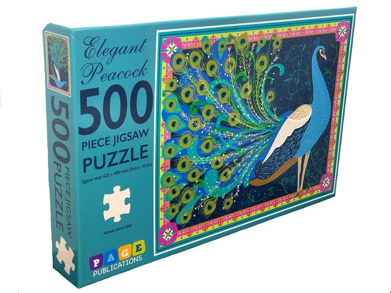 PFG Elegant Peacock (1000pcs) (Usage/Used - PUZZLES FOR GOOD)