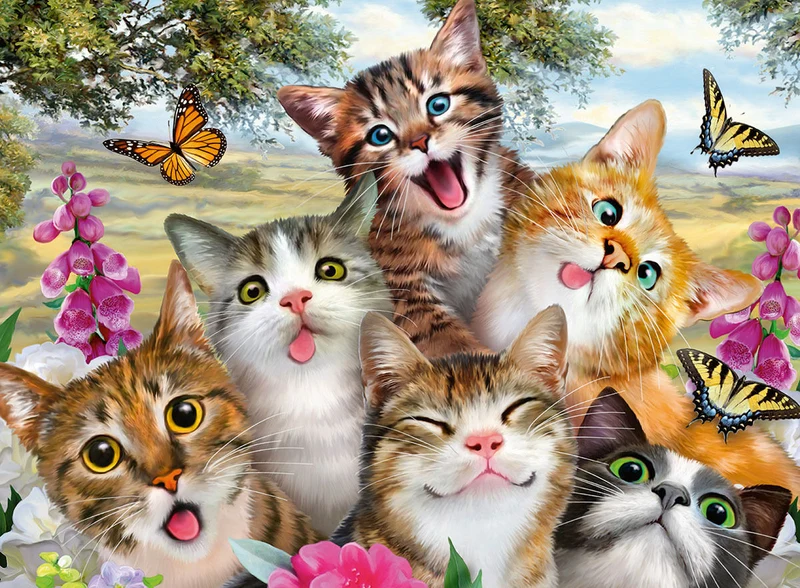PFG Ravensburger Friendly Felines, Howard Robinson (Usage/Used - PUZZLES FOR GOOD)