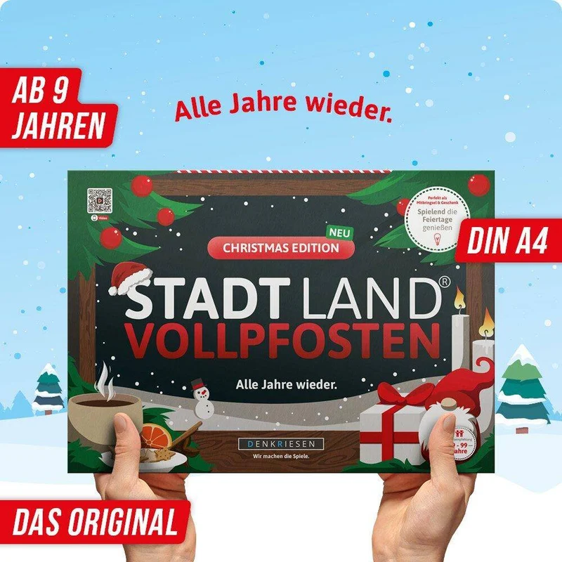 Stadt Land Vollpfosten - Christmas Edition (DinA4-Format)