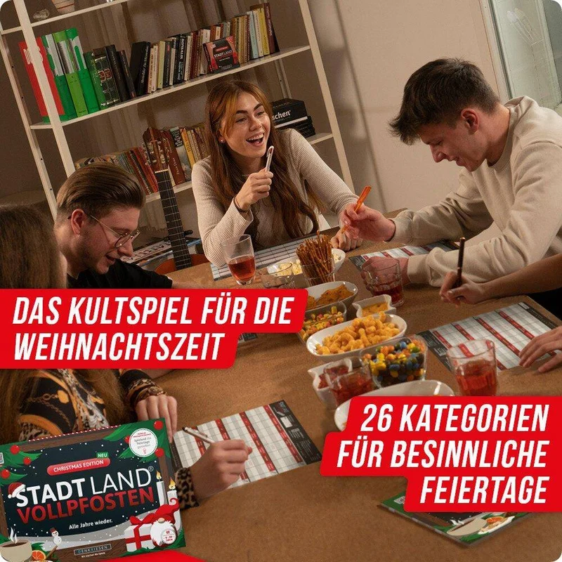 Stadt Land Vollpfosten - Christmas Edition (DinA4-Format)