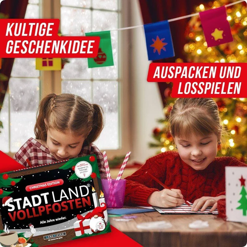 Stadt Land Vollpfosten - Christmas Edition (DinA4-Format)