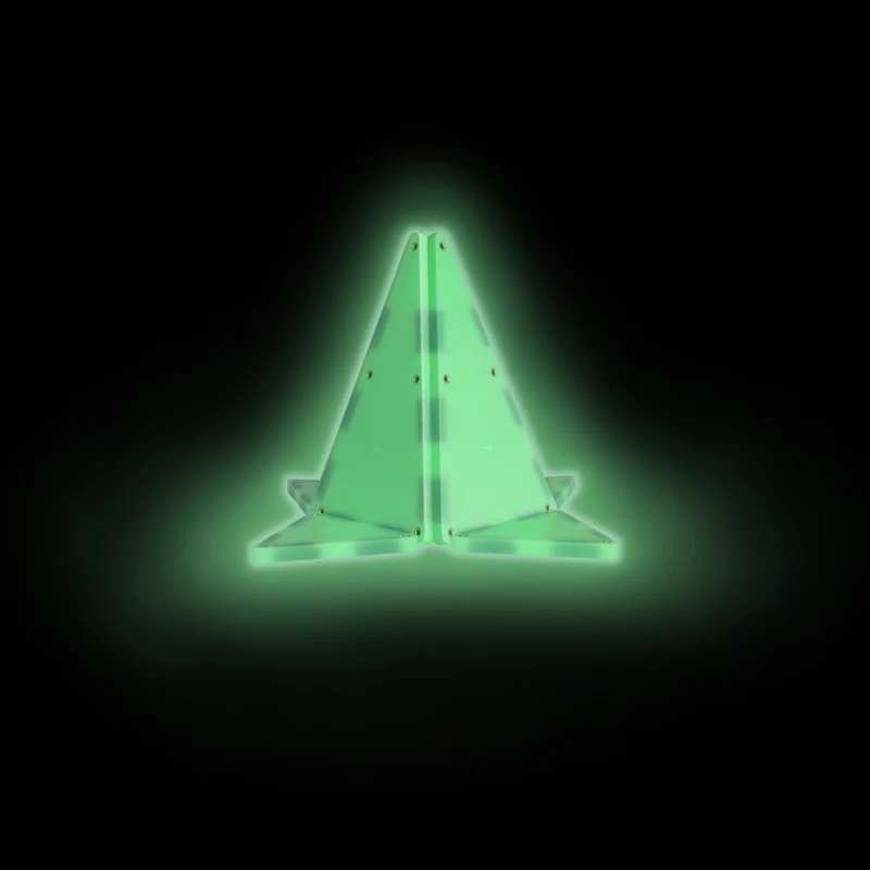 Magnetische Bausteine, die im Dunkeln leuchten – Glow, 16 Teile