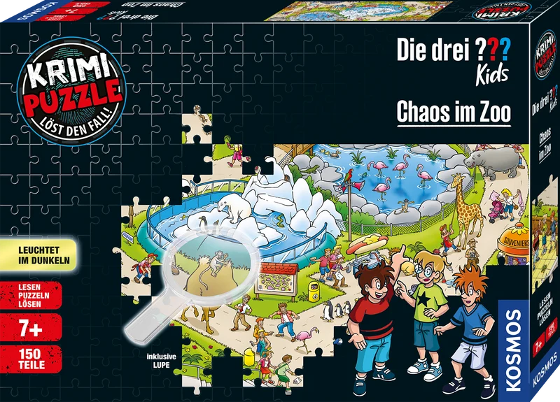 Krimi Puzzle: Die drei ??? Kids - Chaos im Zoo