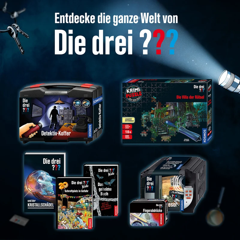 Krimi Puzzle: Die drei ??? - Die Villa der Rätsel