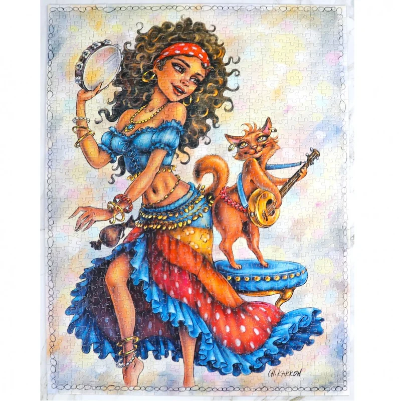 PFG Dancing Queens, Christine Karron (1000pcs) (Usage/Used - PUZZLES FOR GOOD)