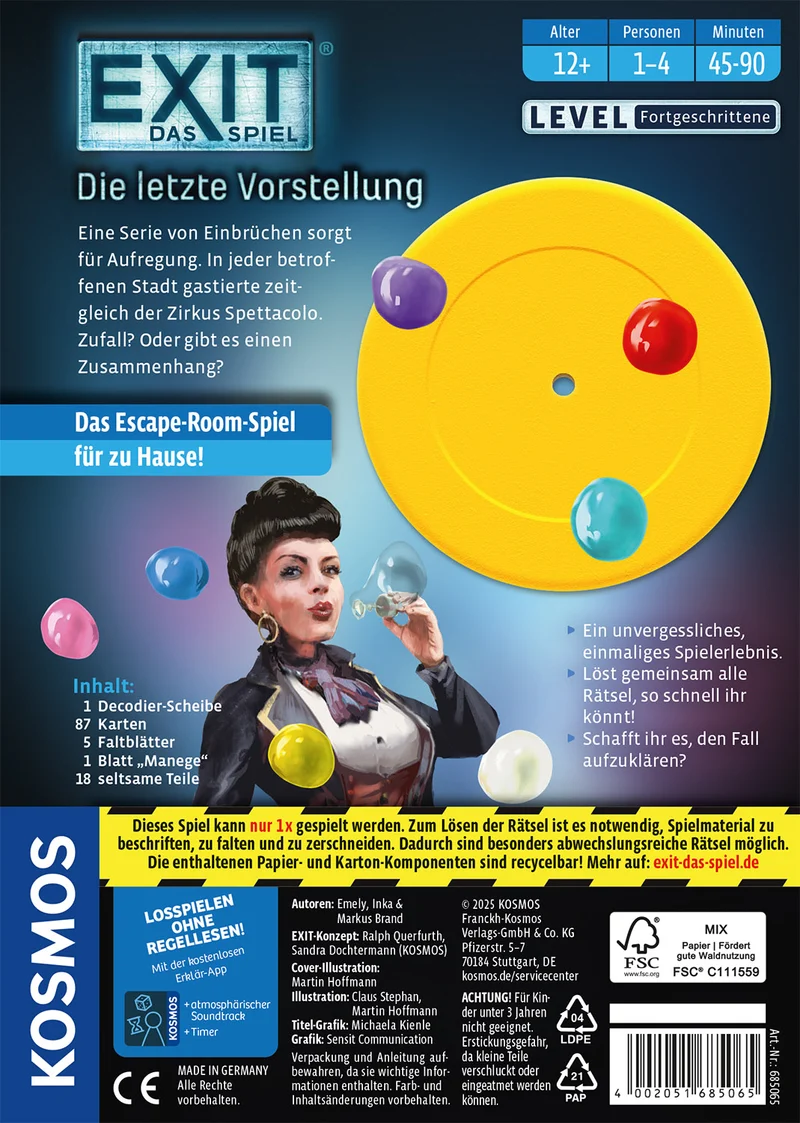 EXIT® - Das Spiel: Die letzte Vorstellung