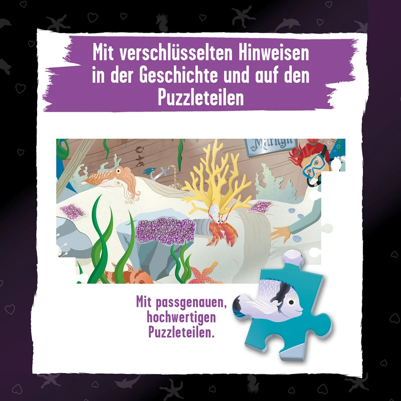Krimi-Puzzle: Die drei !!! - Der Schatz der Delfine