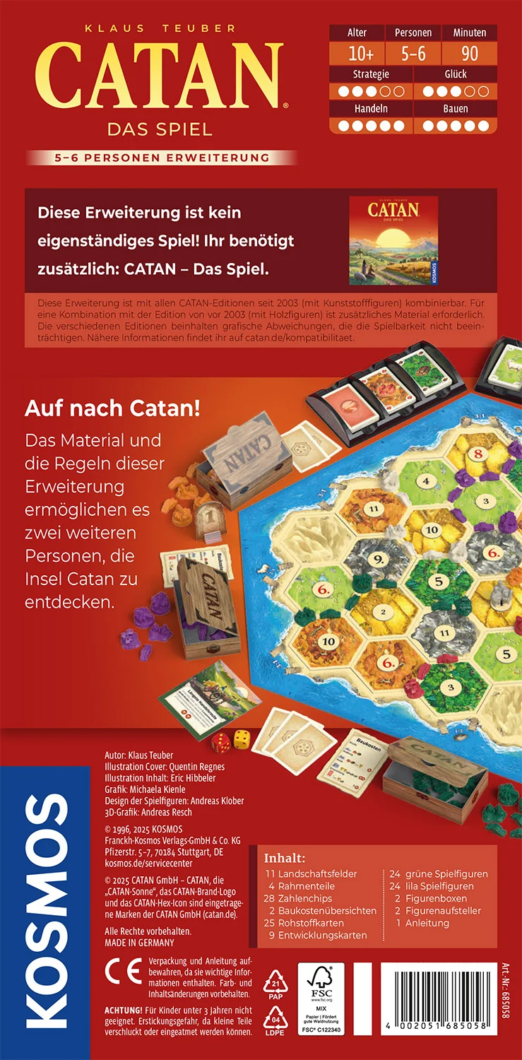 CATAN - Das Spiel - 5-6 Personen Erweiterung