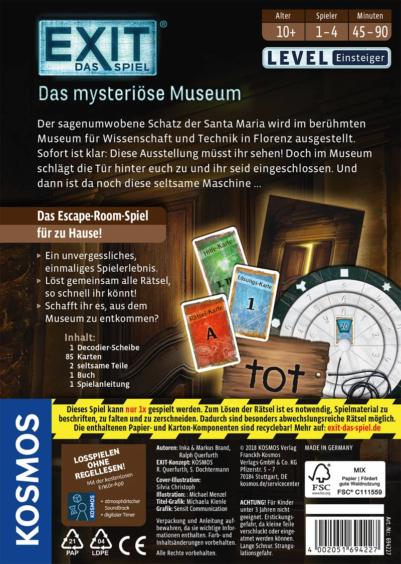 EXIT® - Das Spiel: Das mysteriöse Museum