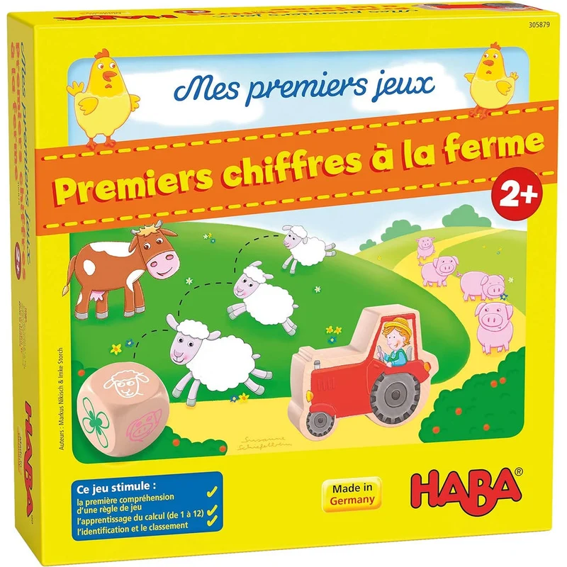 HABA Mes premiers jeux – Premiers chiffres à la ferme, français