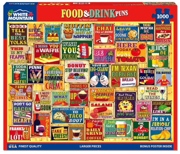 PFG Food & Drink Puns, Steve Cameron (Usage/Used - PUZZLES FOR GOOD)