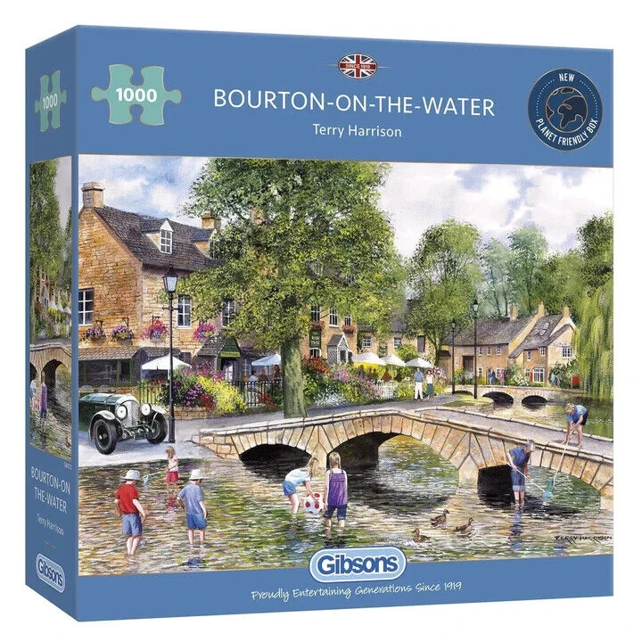 PFG Bourton on the Water, Terry Harrison (1000pcs) (Usage/Used - PUZZLES FOR GOOD)