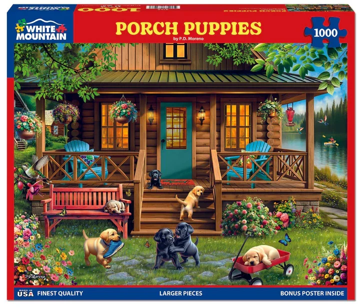 Porch Puppies, P. D. Moreno (1000pcs)