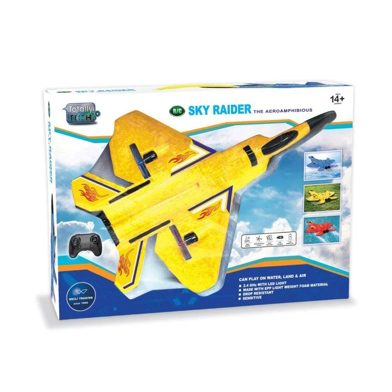 Totally Tech Sky Raider Flugzeug 2.4 Ghz gelb