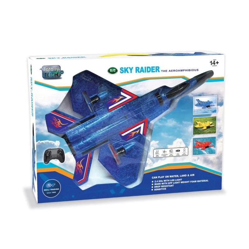 Totally Tech Sky Raider Flugzeug 2.4 Ghz blau