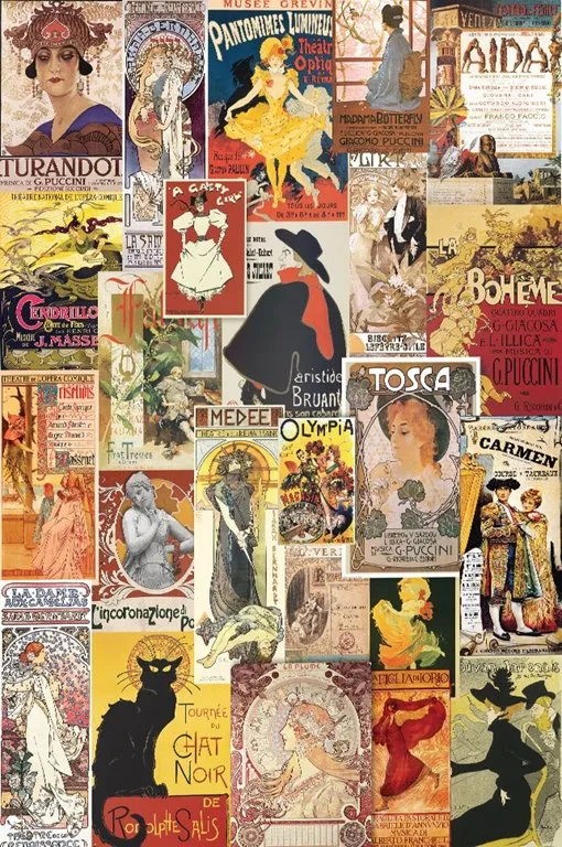 PFG Theatre & Opera - Vintage Posters (Usage/Used - PUZZLES FOR GOOD)