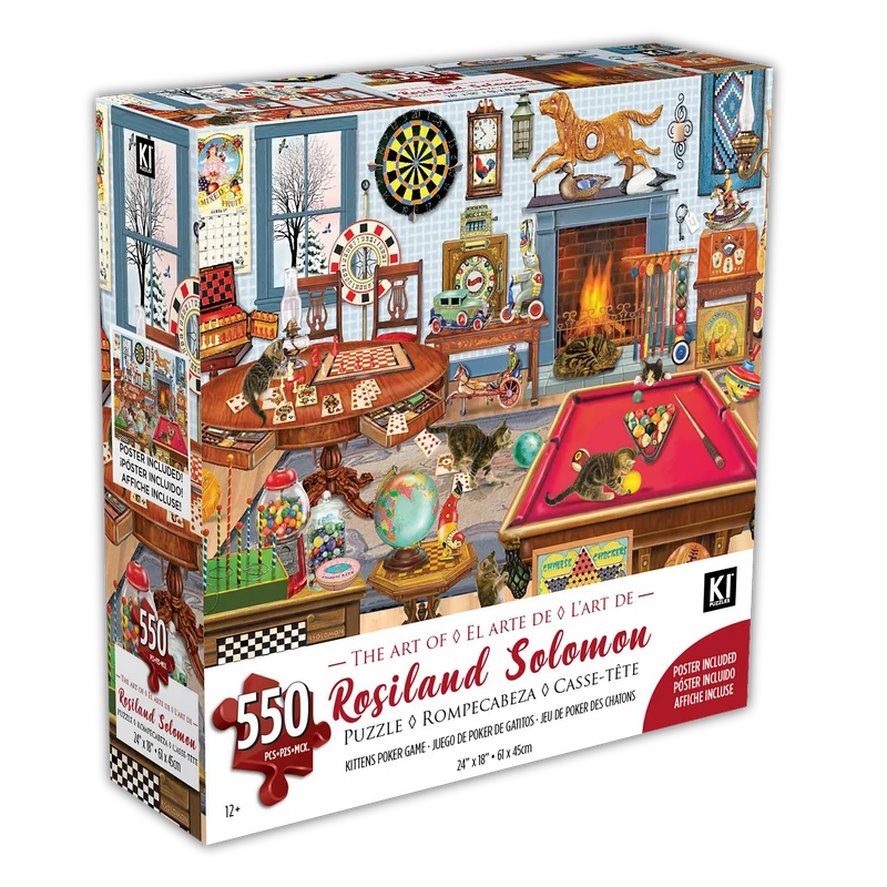 PFG Kittens Poker Game, Rosiland Solomon (550pcs) (Usage/Used - PUZZLES FOR GOOD)