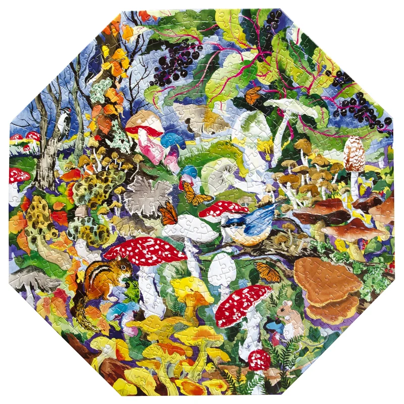 PFG Poisonous Mushrooms (500pcs) (OCTAGON) (Usage/Used - PUZZLES FOR GOOD)