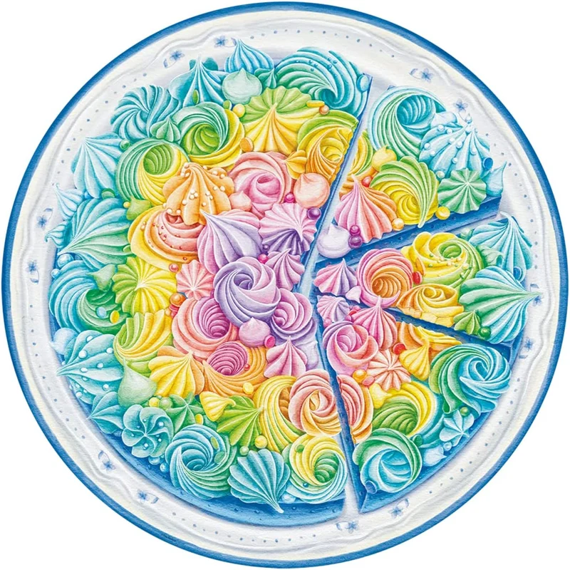 PFG Ravensburger Circle of Colors - Rainbow Cake (500pcs) (Usage/Used - PUZZLES FOR GOOD)