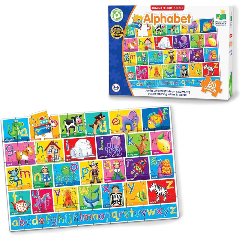 Jumbo Floor Puzzles: Alphabet (50pcs)