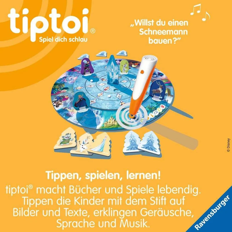 Ravensburger tiptoi® Disney Die Eiskönigin - Völlig unverfroren: Das verdrehte Wettlaufspiel