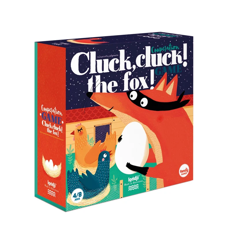 Kooperatives Brettspiel Londji - Cluck, Cluck! Fox! (Ab 4 Jahren)