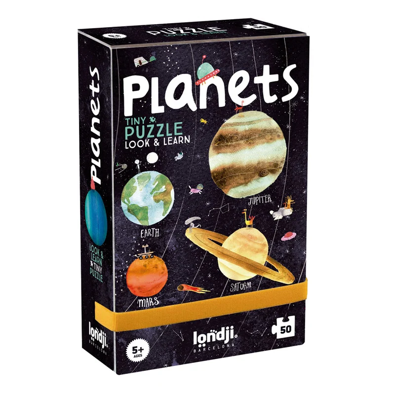 Taschenpuzzle mit Beobachtungsspiel – Planeten, 50 Teile