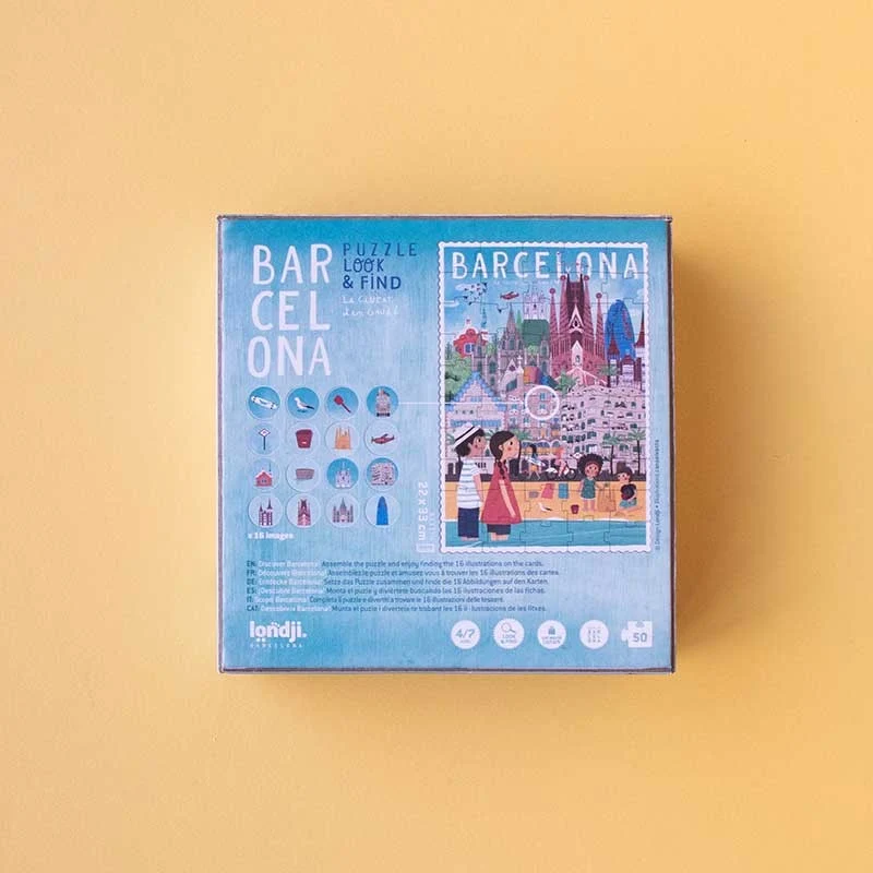 Puzzle mit Beobachtungsspiel – Barcelona 50 Teile