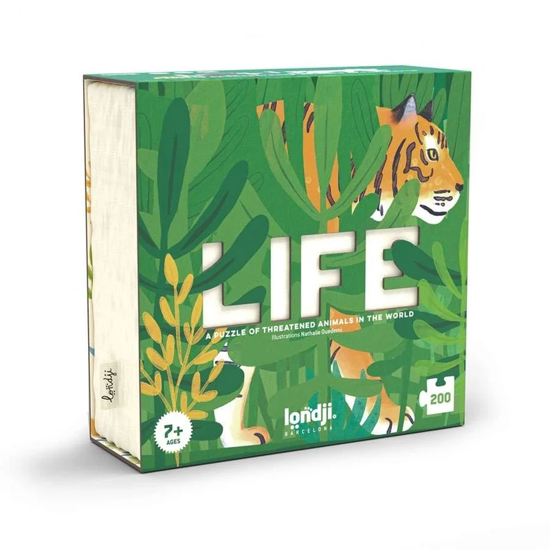 Puzzle Life – Gefährdete Tierarten, 200 Teile