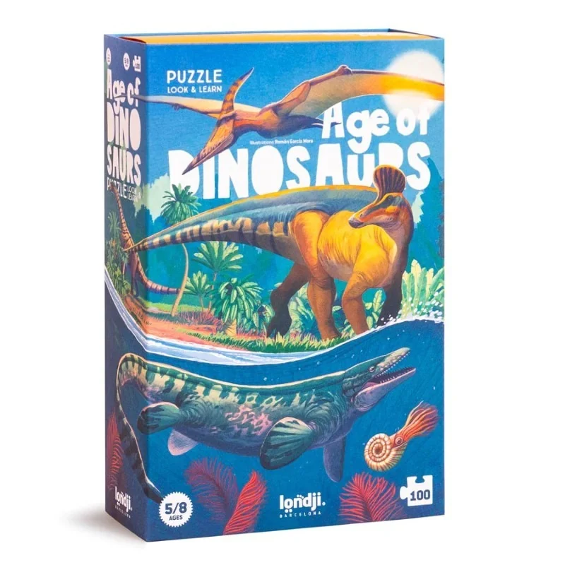 Puzzle mit Suchspiel – Age of Dinosaurs, 100 Teile