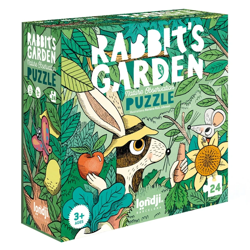Puzzle 24 Teile – Der Garten der Kaninchen