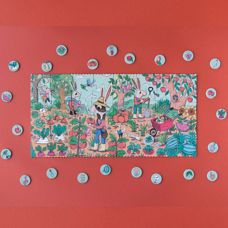 Puzzle 24 Teile – Der Garten der Kaninchen