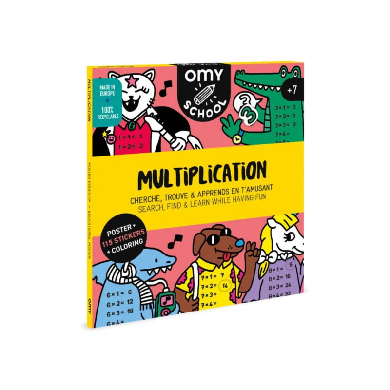 Lernaufkleber – Multiplikationstafel