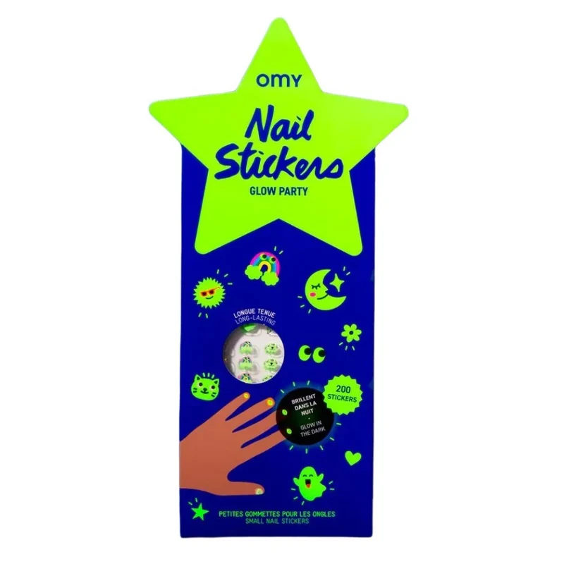 Nagelsticker – Glow Party 200 Stück