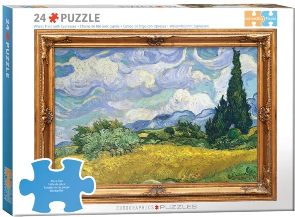 Wheat Field with Cypresses, Van Gogh (24pcs)