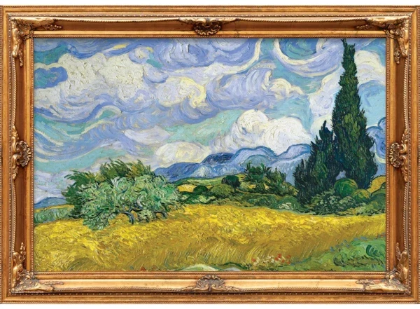 Wheat Field with Cypresses, Van Gogh (24pcs)