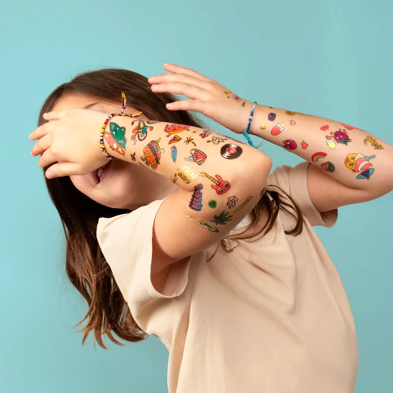 Tattoos für Kinder – Kawaii, 50 Stück