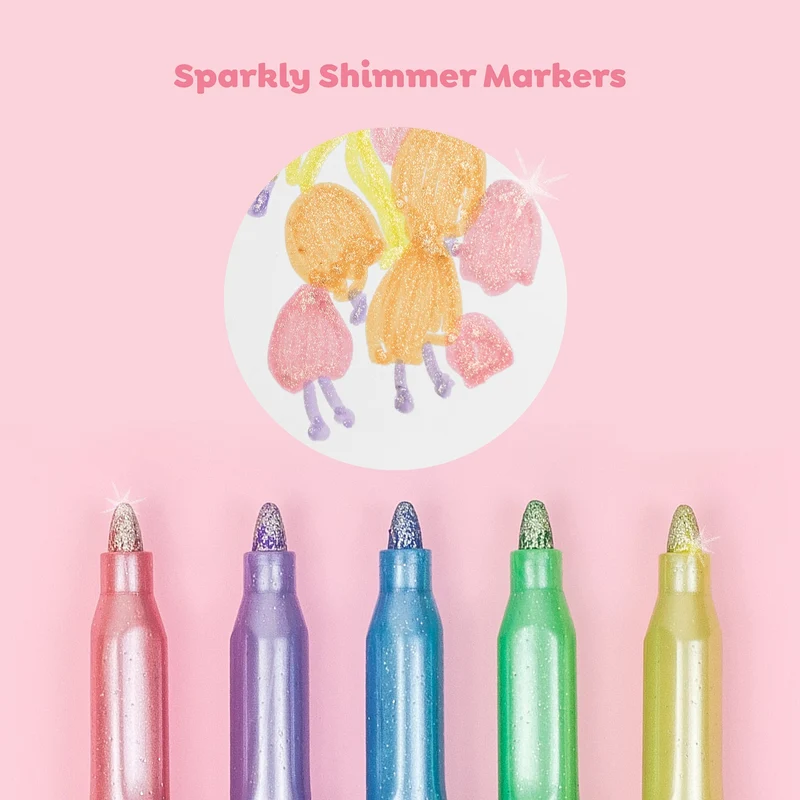 Glitzernde Filzstifte